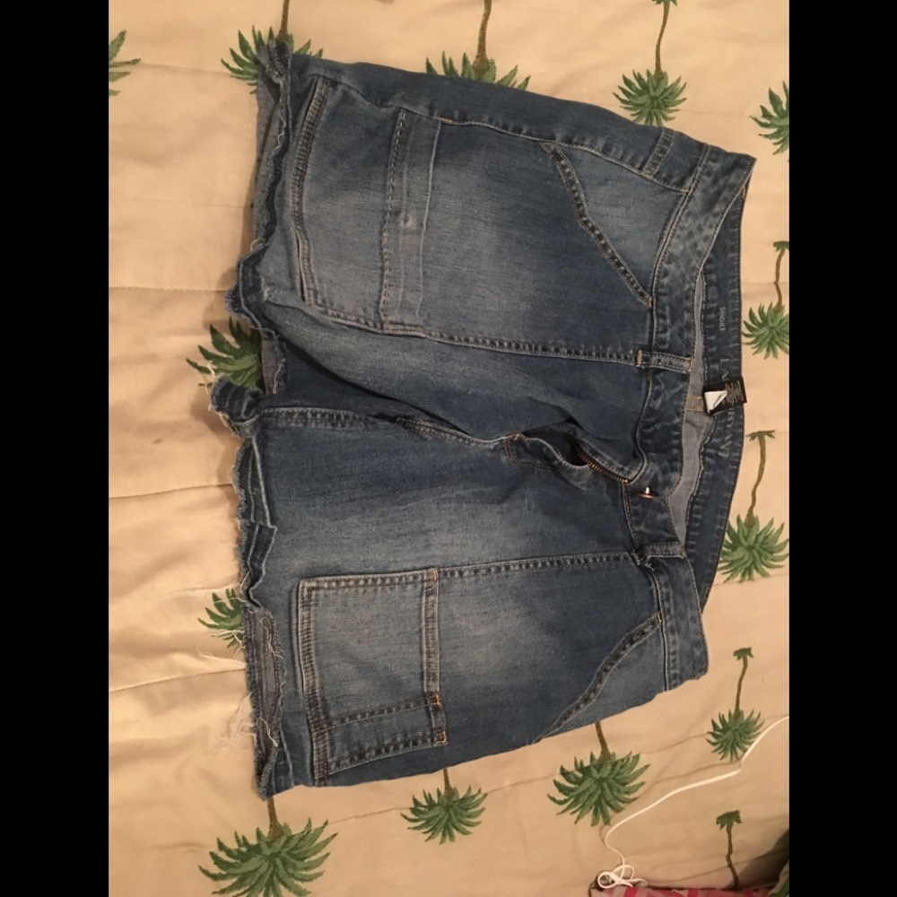 lane bryant 22 plus jean shorts